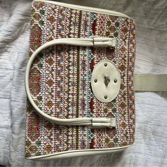 Vintage 70’s carpet bag kelly purse - Picture 6 of 7